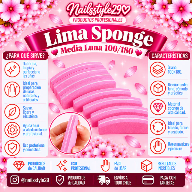 Lima sponge media luna 100/180