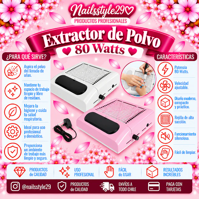 Extractor de polvo 80 watts 