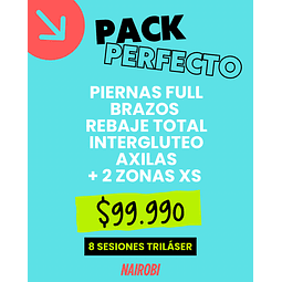 8 sesiones piernas, brazos, rebaje, intergluteo, axilas, 2 XS 