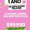 12 sesiones de 4 zonas libre elección 