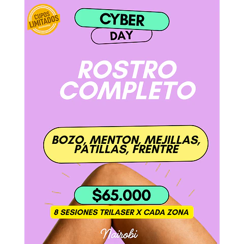8 sesiones Rostro completo 