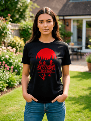 Polera Stranger Things Diseño Upside Down