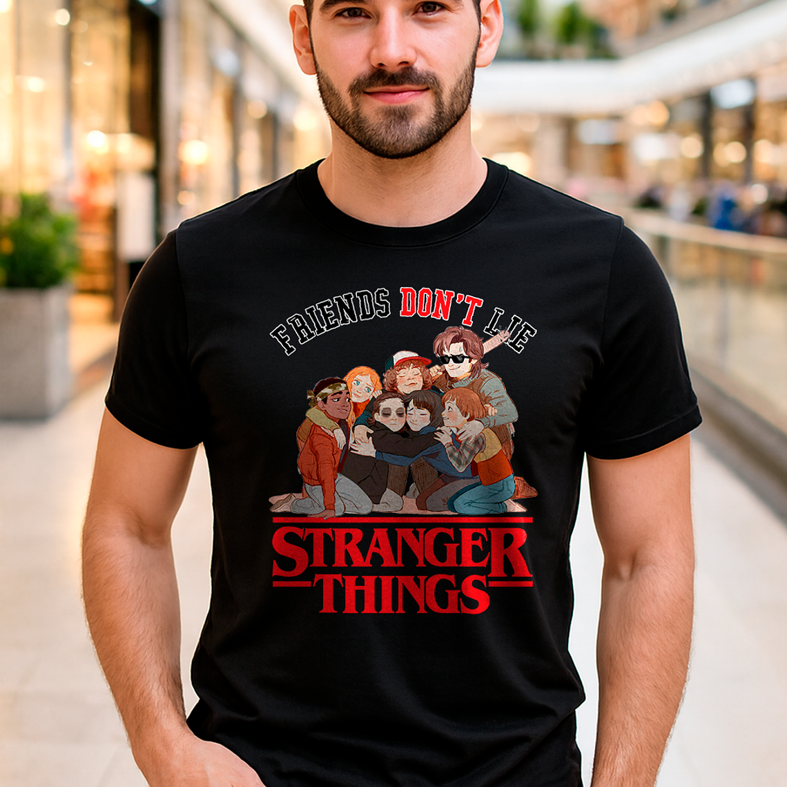 Polera Stranger Things Friends Dont Lie 1