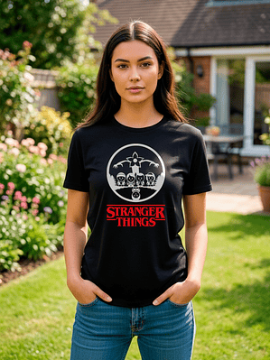 Polera Stranger Things Diseño Demogorgon & Amigos