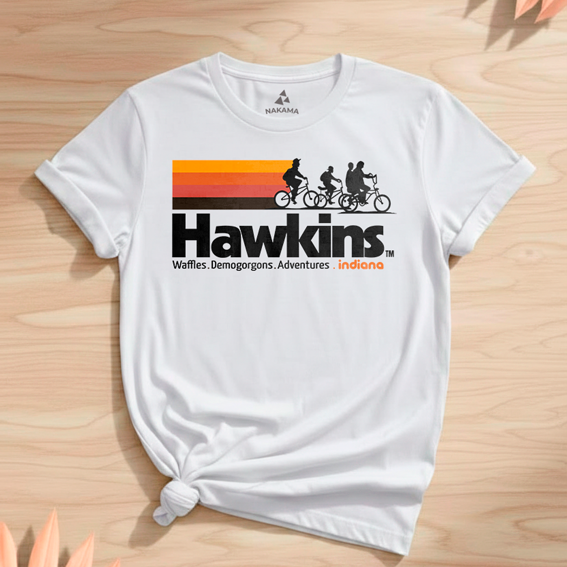 Polera Stranger Things Diseño Hawkins Retro 3