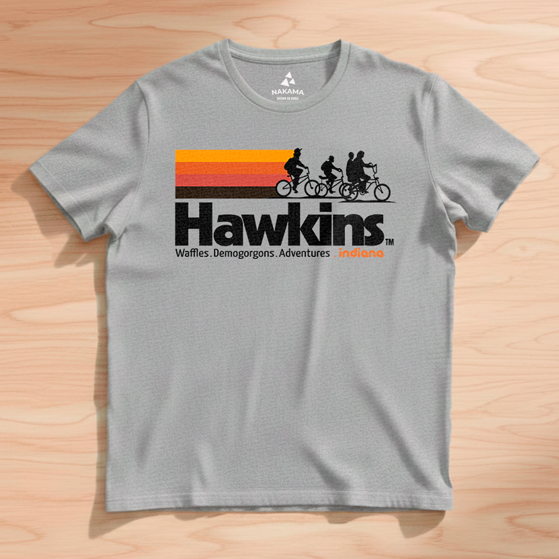 Polera Stranger Things Diseño Hawkins Retro 6