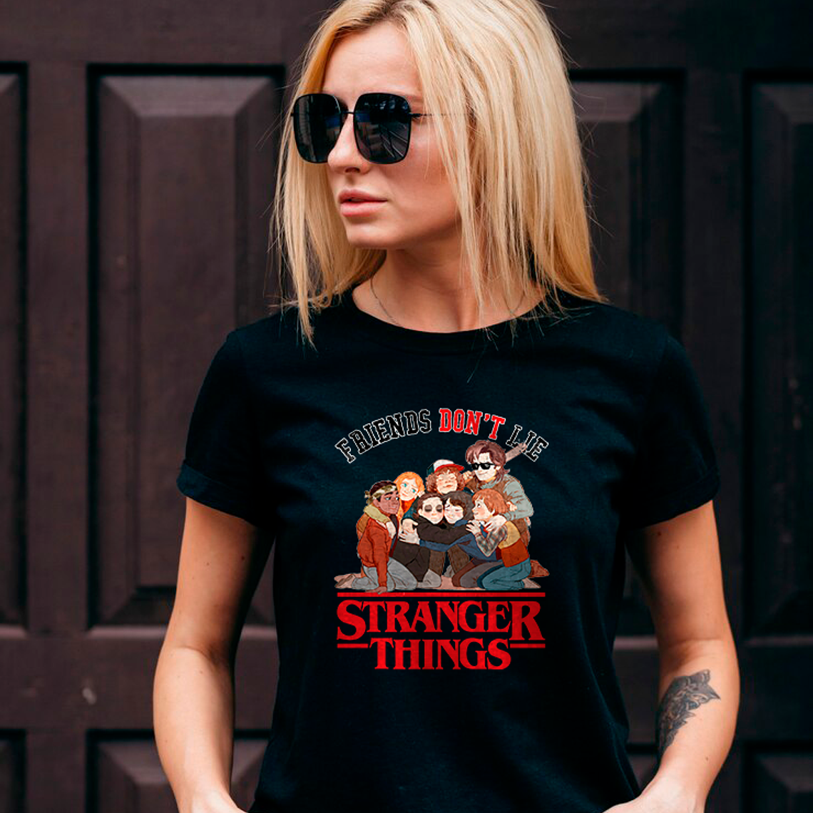 Polera Stranger Things Friends Dont Lie 3