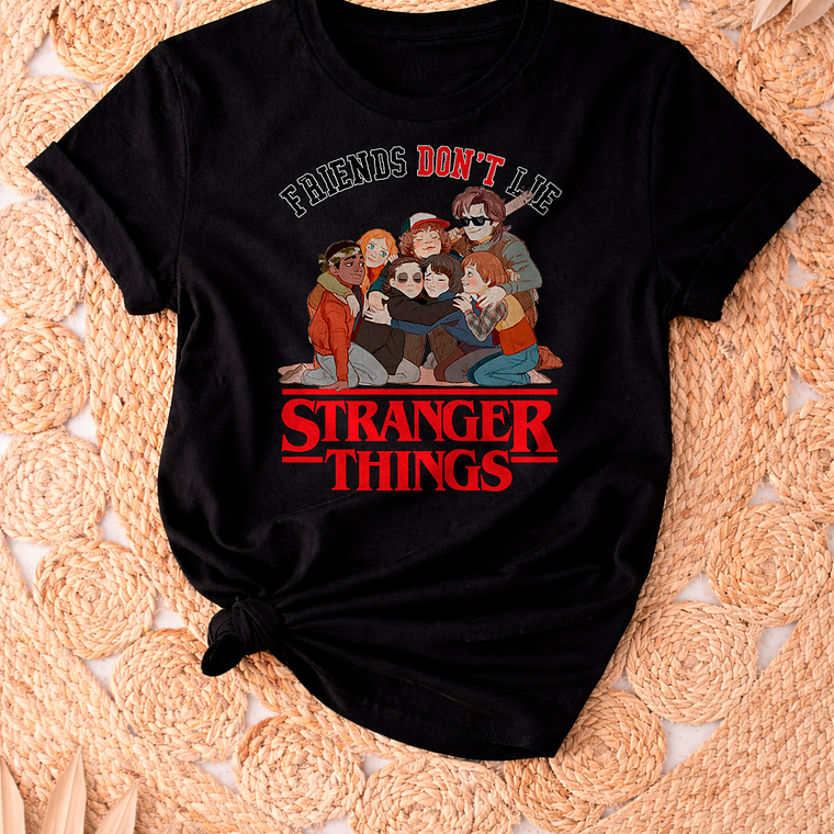 Polera Stranger Things Friends Dont Lie 4