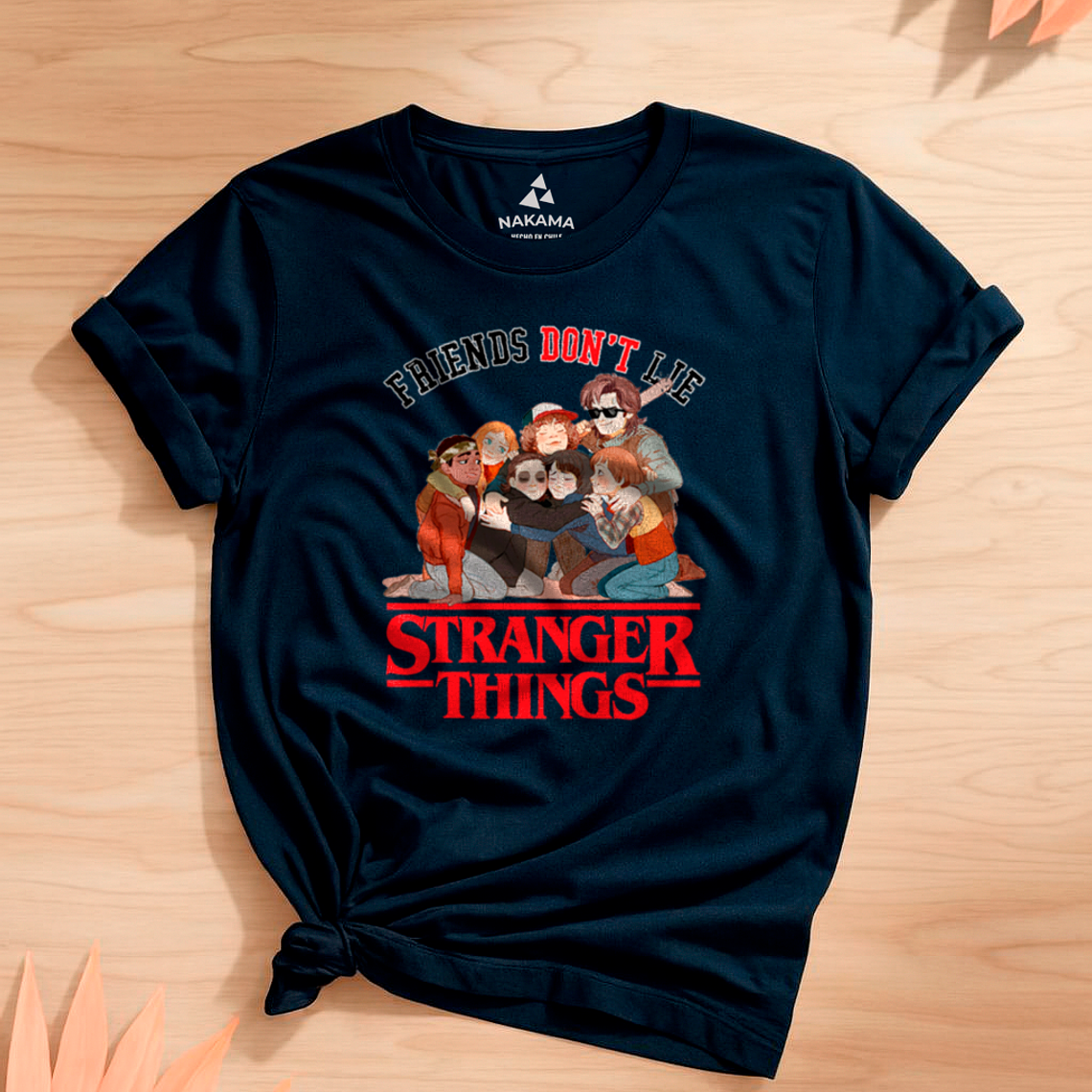 Polera Stranger Things Friends Dont Lie 2