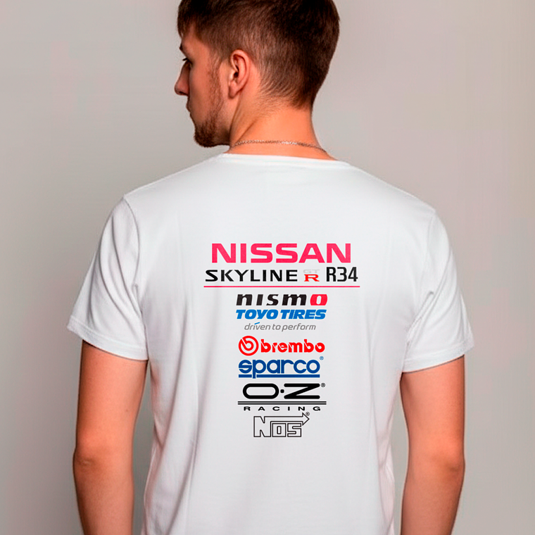 Polera Nissan Skyline Gtr R34 Diseño Automotriz 2