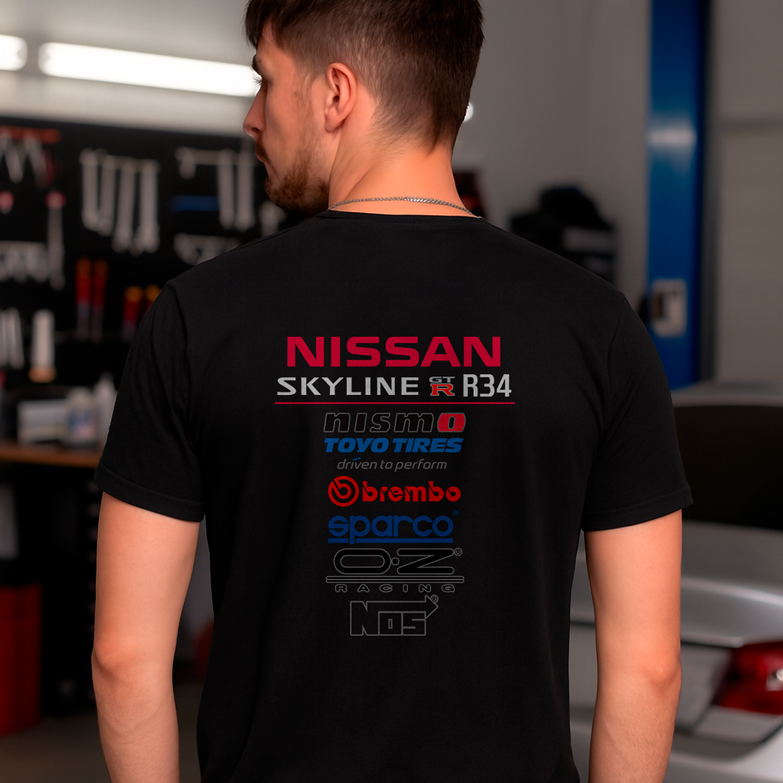 Polera Nissan Skyline Gtr R34 Diseño Automotriz 6