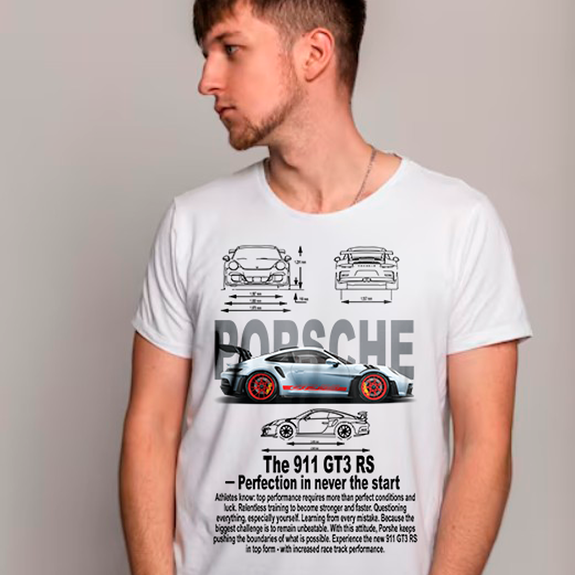 Polera Porsche 911 Gt3 Rs Diseño Automotriz Deportivo 4