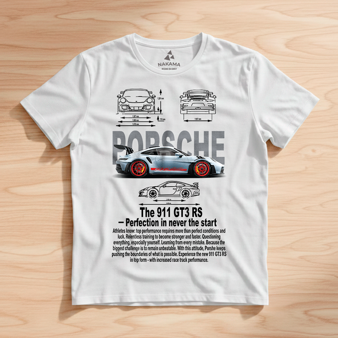 Polera Porsche 911 Gt3 Rs Diseño Automotriz Deportivo 6
