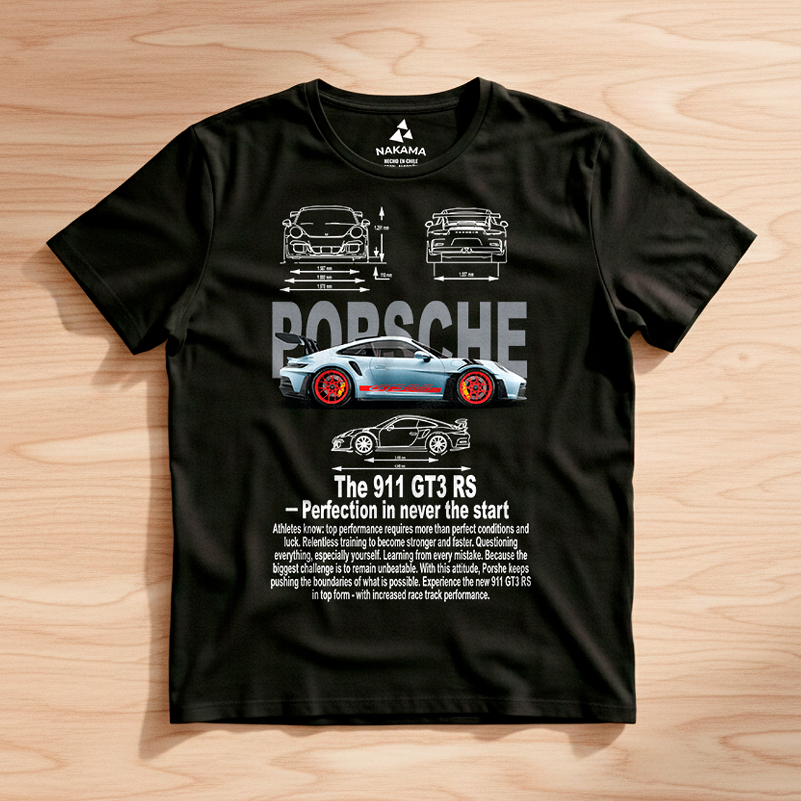 Polera Porsche 911 Gt3 Rs Diseño Automotriz Deportivo 3