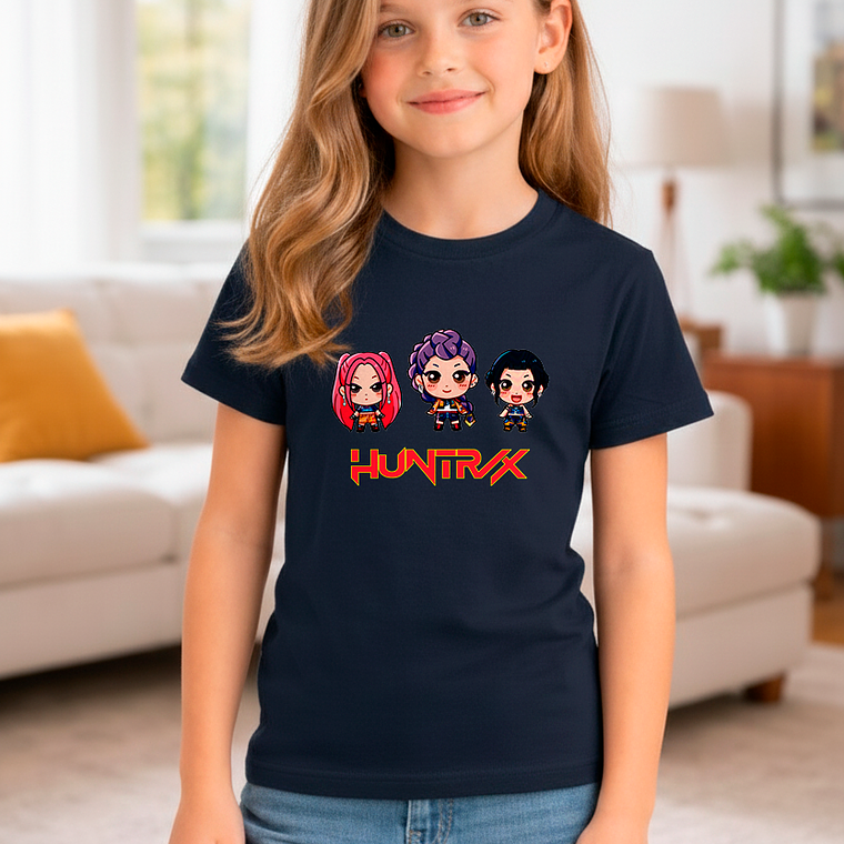 Polera De Niña Huntrx Guerreras K-pop Demon Hunters 2