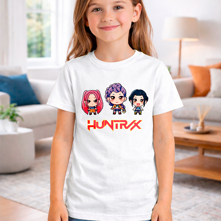 Polera De Niña Huntrx Guerreras K-pop Demon Hunters 3