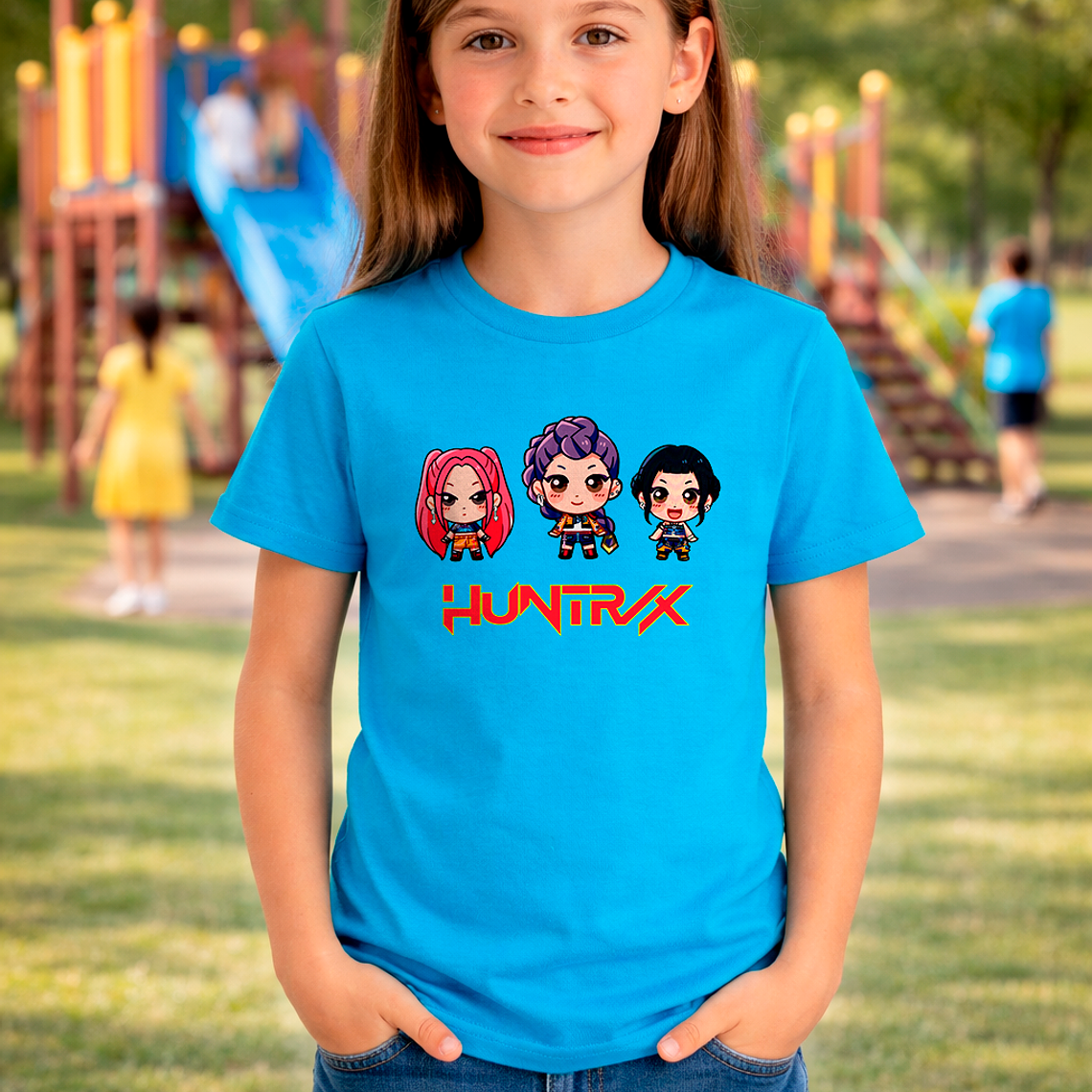 Polera De Niña Huntrx Guerreras K-pop Demon Hunters 5