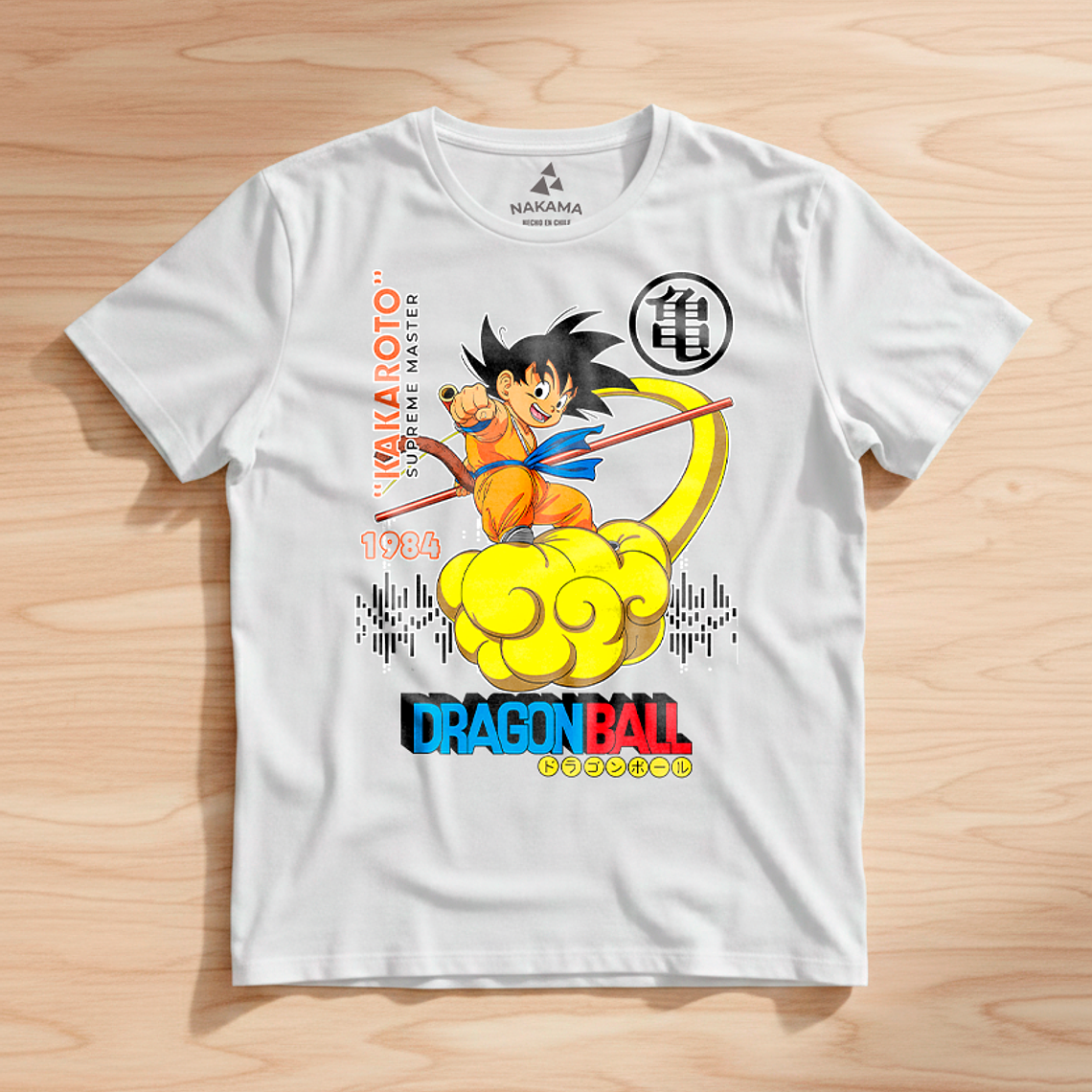 Polera Dragon Ball Goku En Nube Voladora 2