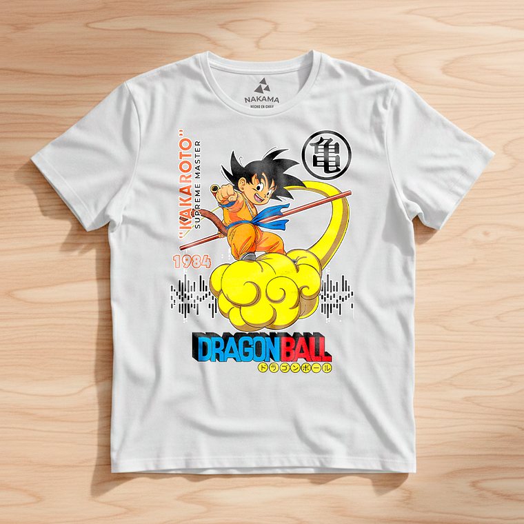 Polera Dragon Ball Goku En Nube Voladora 2