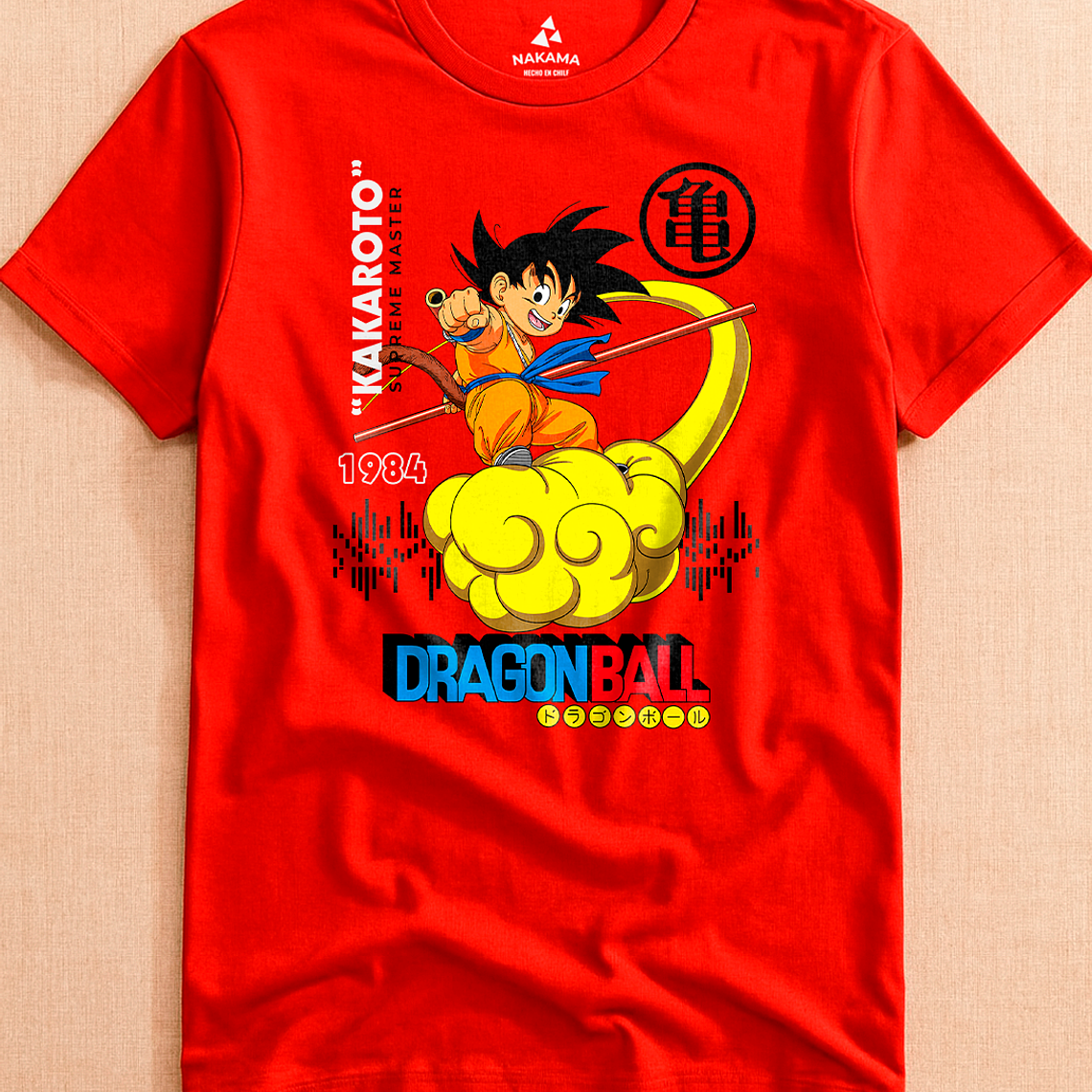 Polera Dragon Ball Goku En Nube Voladora 8