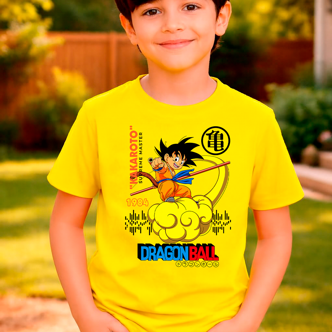 Polera Dragon Ball Goku En Nube Voladora 9