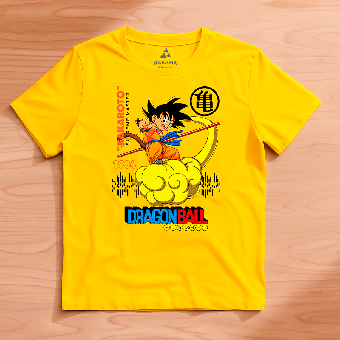 Polera Dragon Ball Goku En Nube Voladora 10