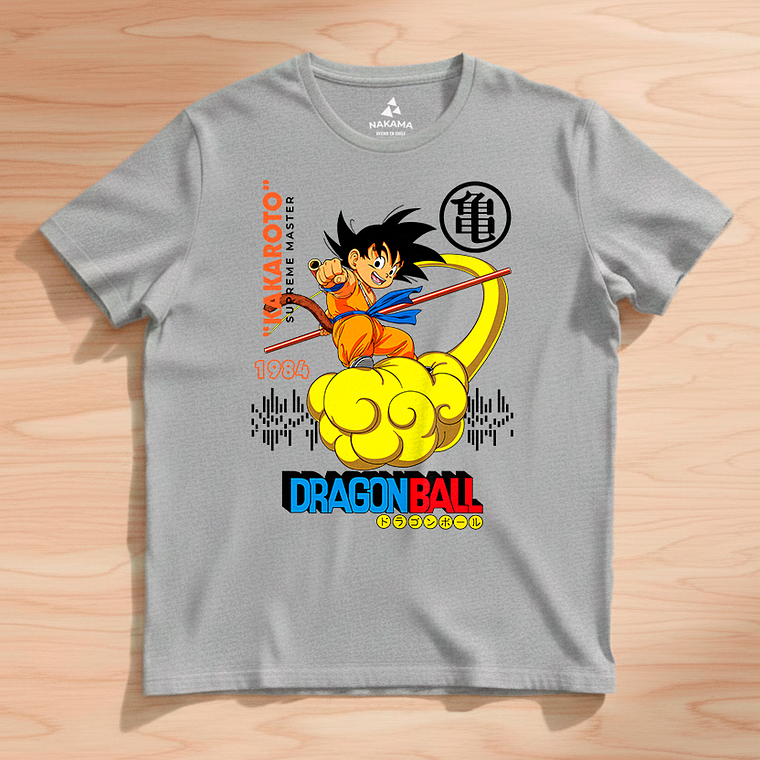 Polera Dragon Ball Goku En Nube Voladora 4