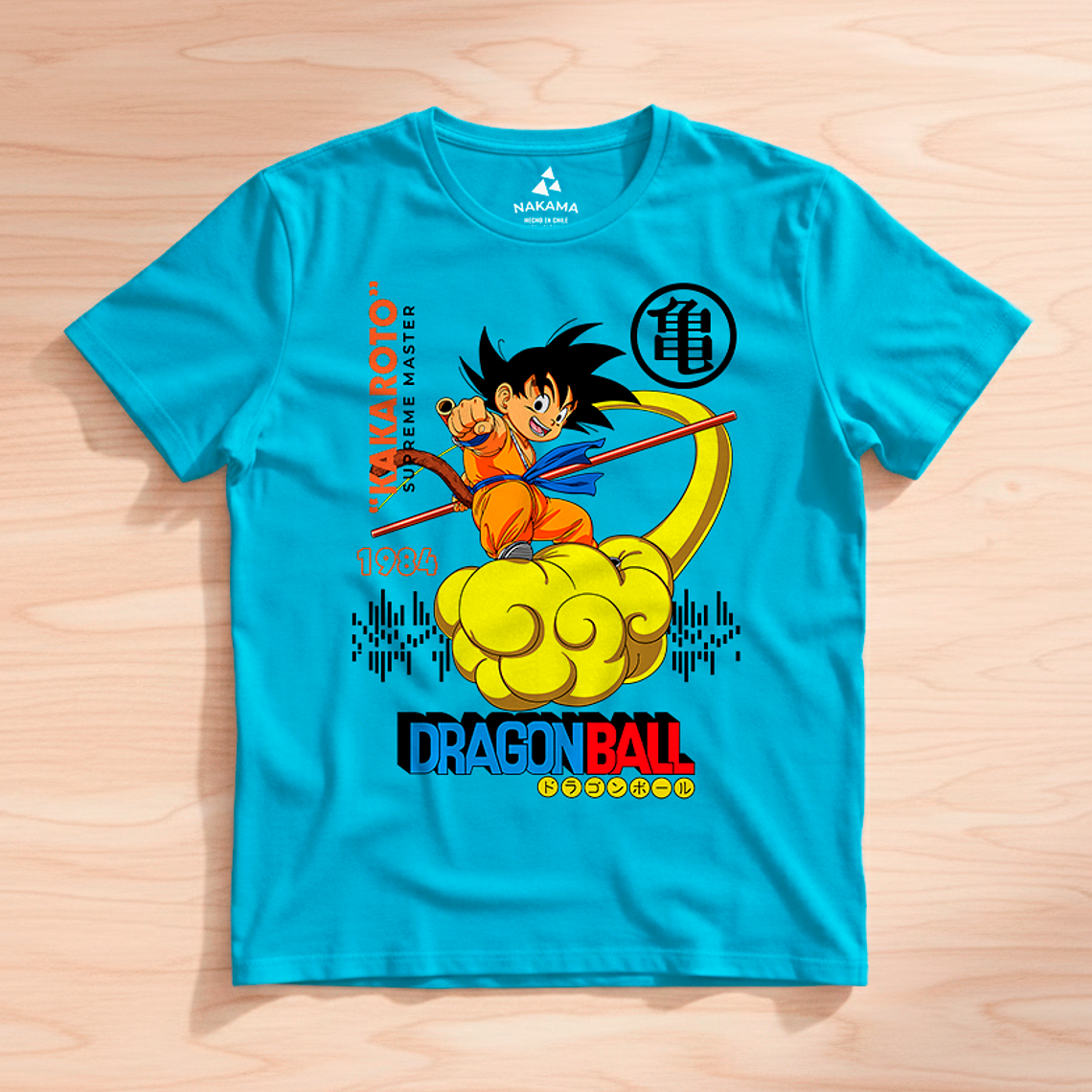 Polera Dragon Ball Goku En Nube Voladora 6