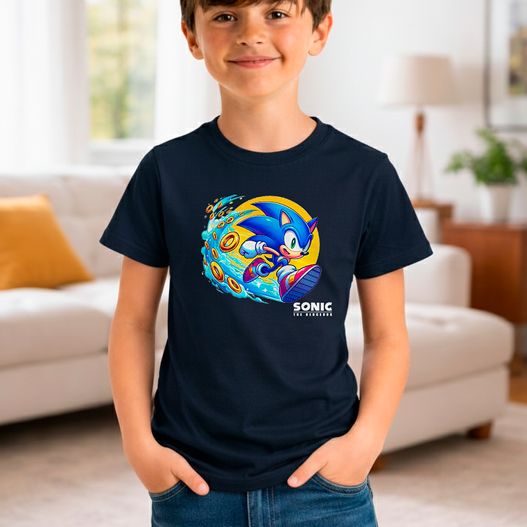 Polera Sonic Speed Rings 1