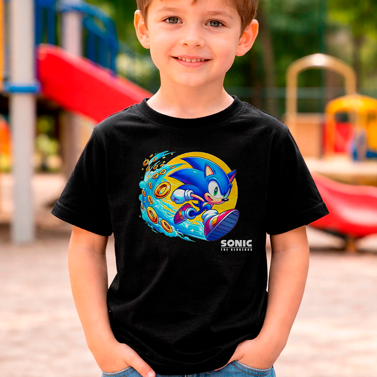 Polera Sonic Speed Rings 3