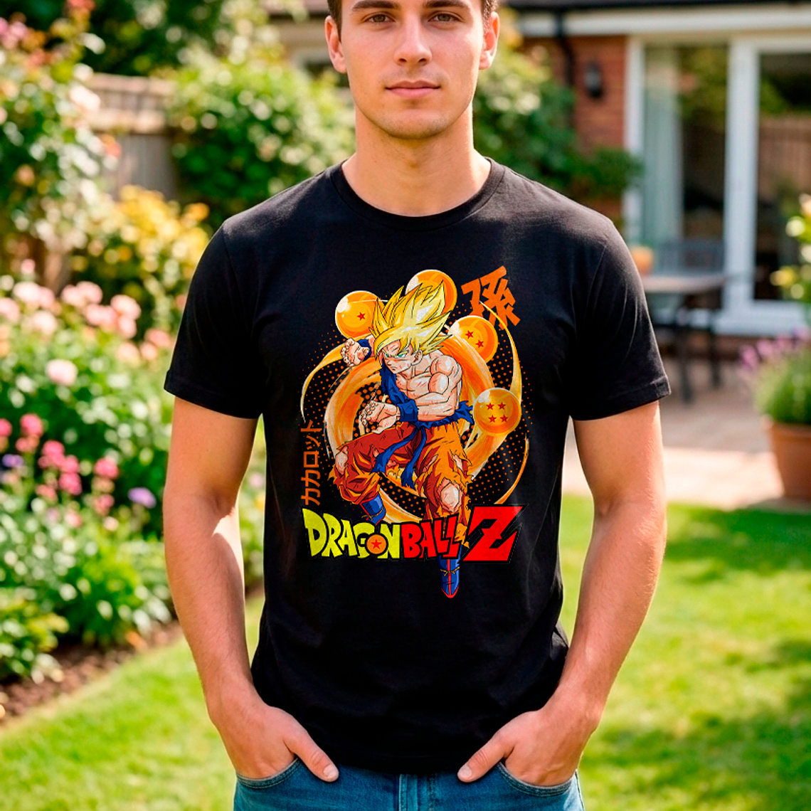 Polera Dragon Ball Z Goku Super Saiyajin Negra Anime 2