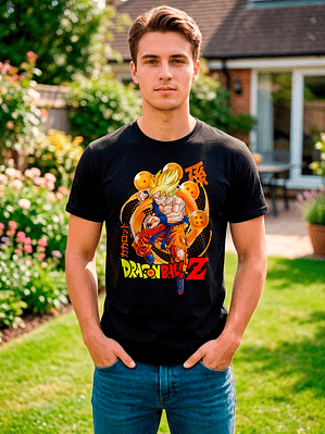 Polera Dragon Ball Z Goku Super Saiyajin Negra Anime
