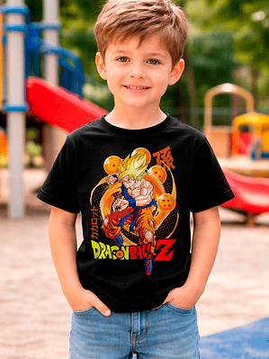 Polera Dragon Ball Z Goku Super Saiyajin Negra Anime