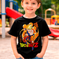 Polera Dragon Ball Z Goku Super Saiyajin Negra Anime - Miniatura 1