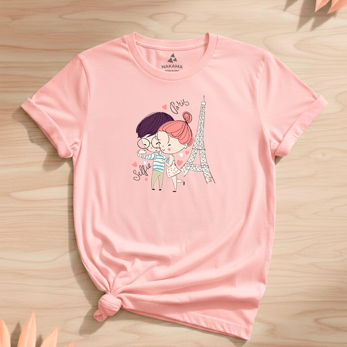 Polera Mujer Selfie I Love París San Valentín 6