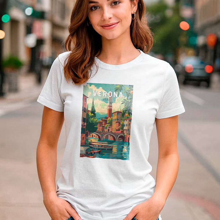 Polera Mujer Verona Italy Moda Ciudades De Italia 1