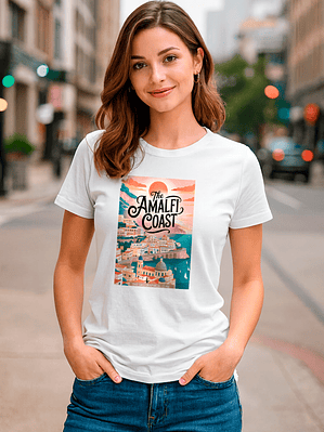 Polera Mujer Amalfi Coast Ciudades Italia