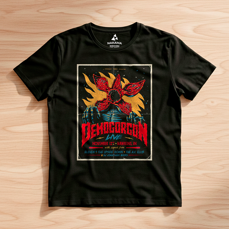 Polera Stranger Things Demogorgon Live 2