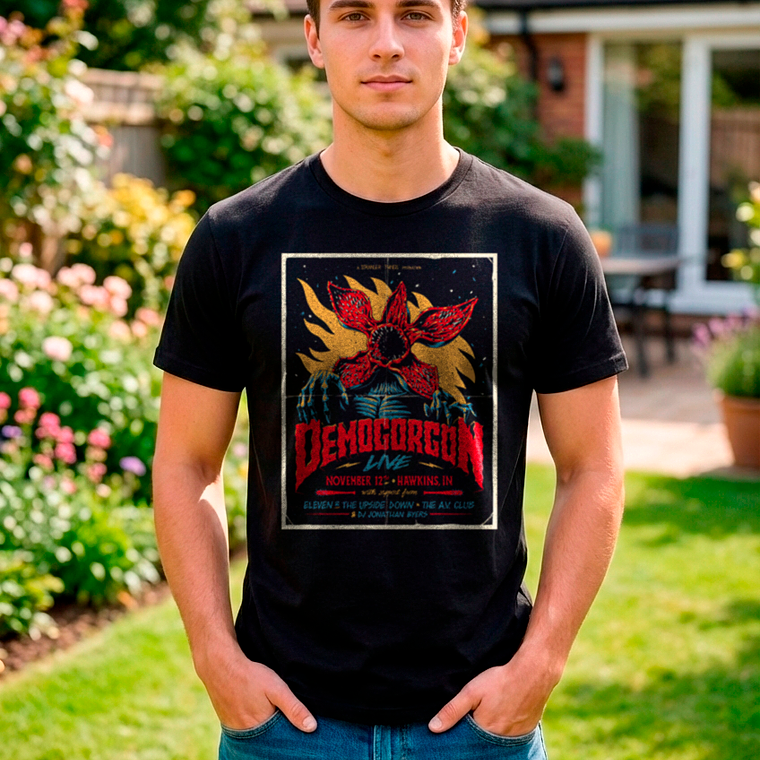 Polera Stranger Things Demogorgon Live 1
