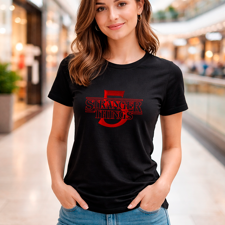 Polera Mujer Stranger Things 5 Nueva Temporada 1