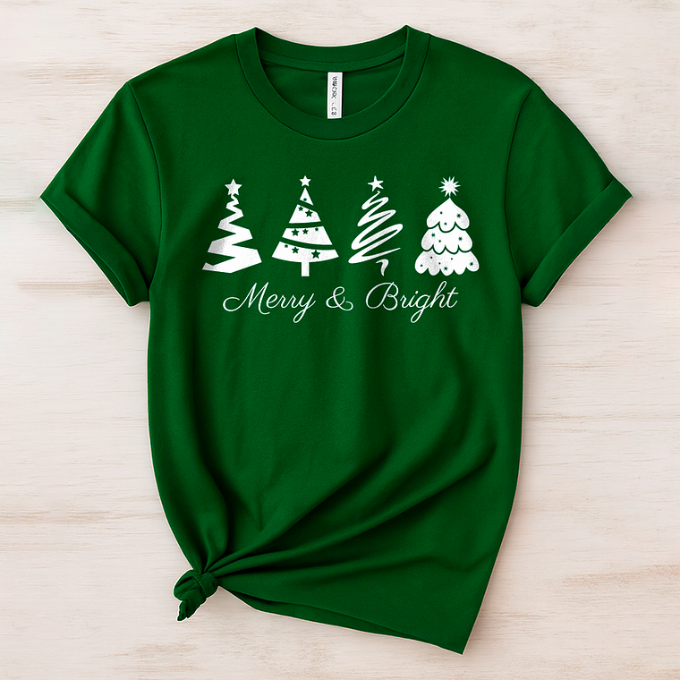 Polera De Navidad Merry & Bright 4