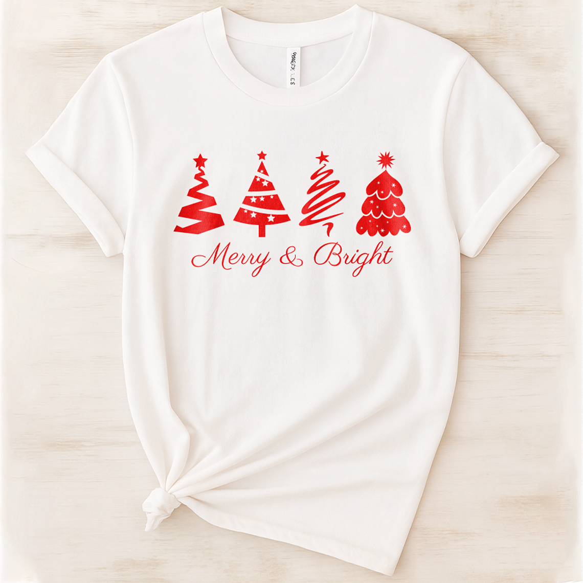 Polera De Navidad Merry & Bright 2