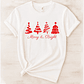 Polera De Navidad Merry & Bright - Miniatura 2