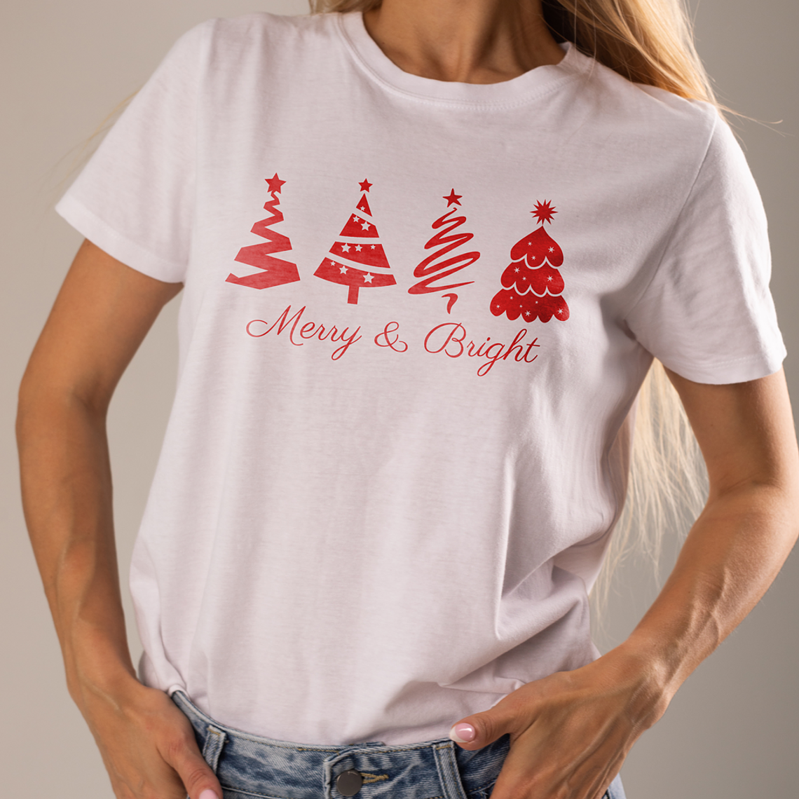 Polera De Navidad Merry & Bright 1
