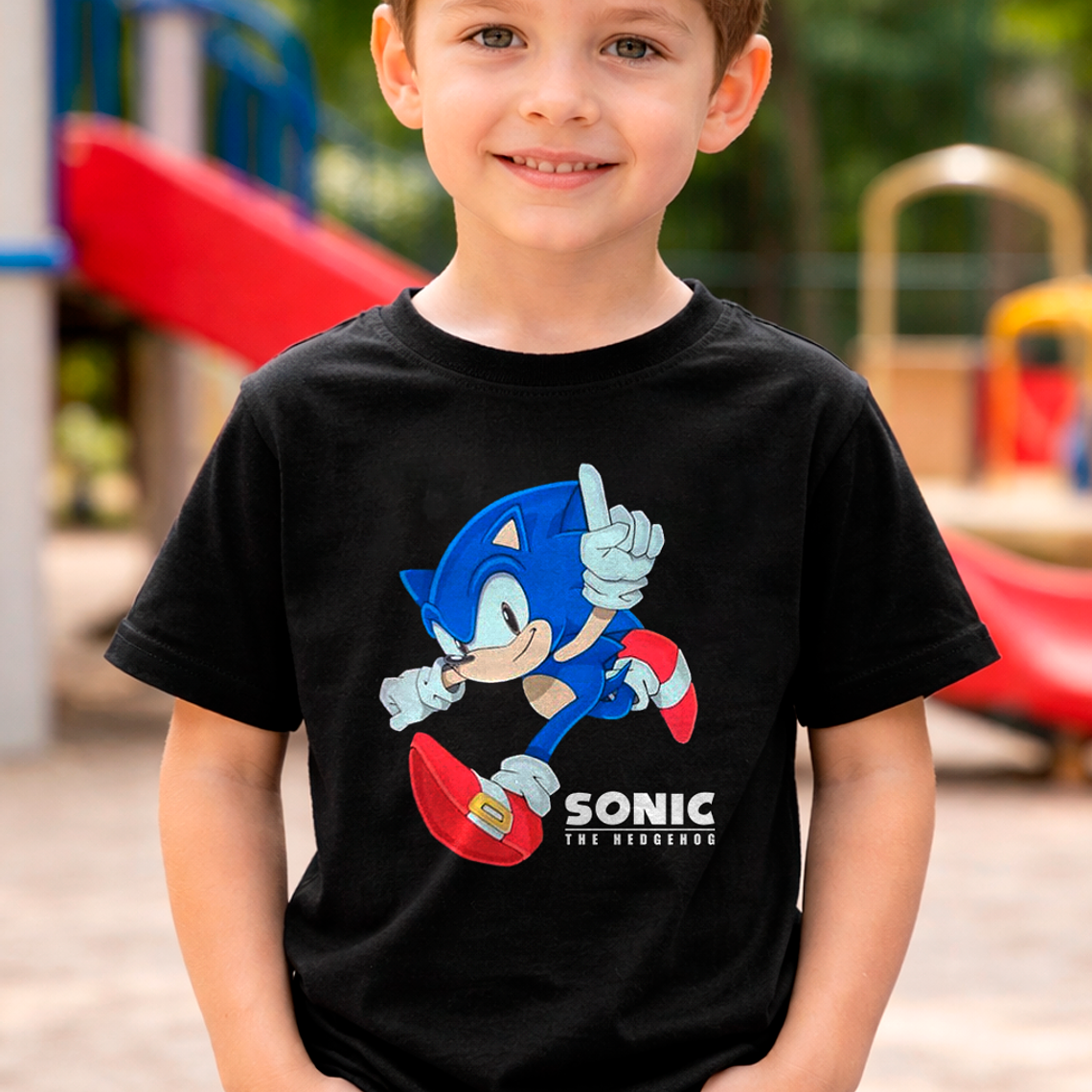 Polera De Niño Retro Sonic Number One 1