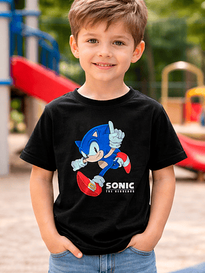 Polera De Niño Retro Sonic Number One
