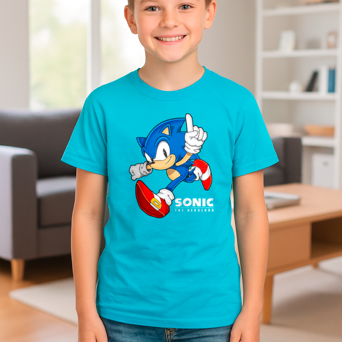 Polera De Niño Retro Sonic Number One 3