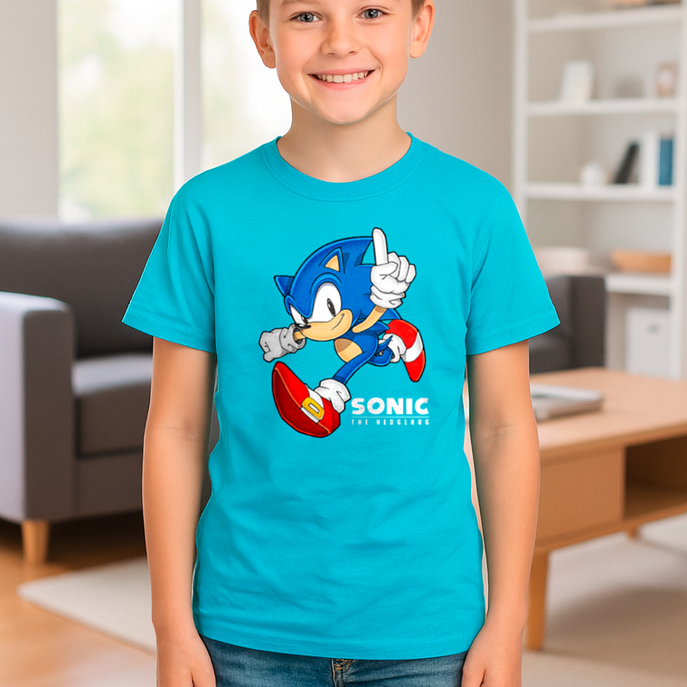 Polera De Niño Retro Sonic Number One 3
