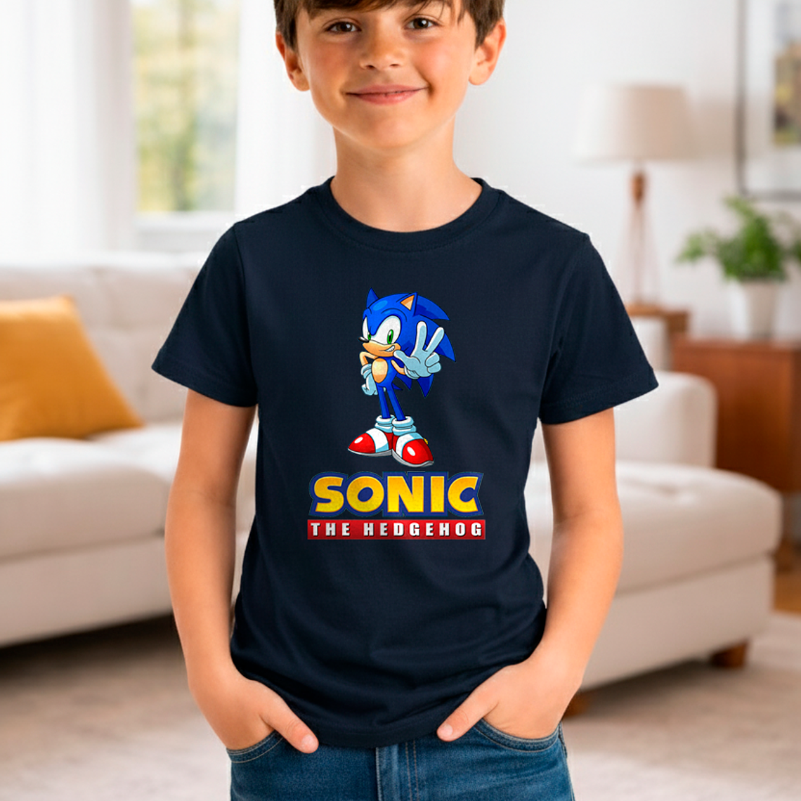 Polera De Niño Sonic The Hedgehog 1
