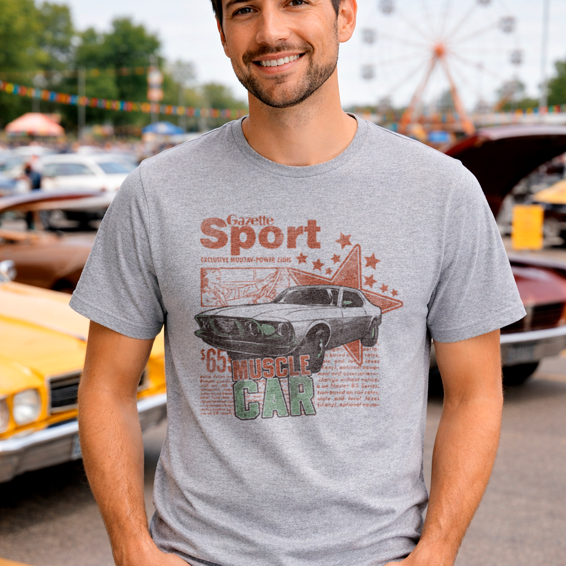 Camiseta Muscle Car Autos Retro Vintage Style 1